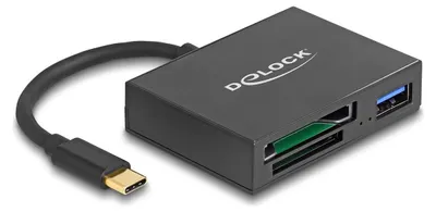 Imagen del producto de Delock - Lector de tarjetas (SD, XQD 2.0) - USB-C