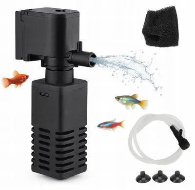 Immagine prodotto di Filtro interno acquario filtro a spugna con aeratore 400 l h per acquario piccolo 20 40 litri nero
