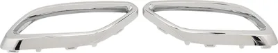 Immagine prodotto di 1 paio di finiture di copertura dello scarico 1184920200 sinistra destra sostituzione per Benz CLA-Class C118 AMG-Line 2020 al 2024, cromo, OEM cromo