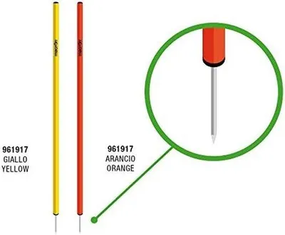 Produktbild von Set von 5 Slalomstangen Trainingshilfen 170 cm - Ideal für Fußball, Rugby und Sporttraining