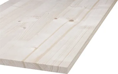 Produktbild von Massivholzplatte Nadelholz Naturwuchs unfoliert 60 x 200 cm 18 mm