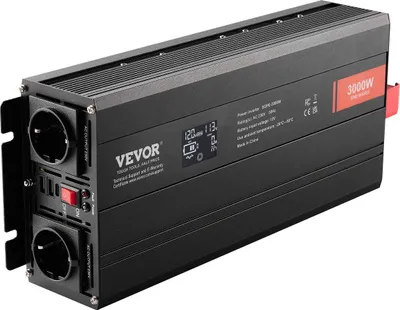 Produktbild von Reiner Sinus-Wechselrichter 3000 W, DC 12 V zu AC 230 V, LCD-Fernbedienung,
