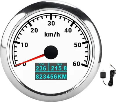 Obrázek produktu pro gPS tachometr 3 v 1, 60 km/h, ukazatel rychlosti, počítadlo kilometrů COG pro lodě, čluny, osobní a nákladní automobily