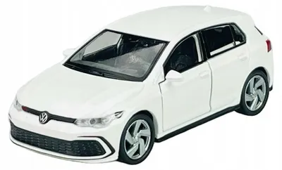 Produktbild von WELLY VW Golf 8 GTI Modellauto Metall Weiß 1:38