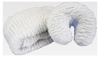 Produktbild von Massagetisch Deluxe Fleecebezug - Extra Dick, Weiche Auflage für Massageliegen inkl. Bezug für Kopfstütze