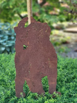 Produktbild von Edelrost Katze Minka, zum Stecken