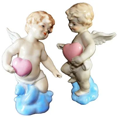 Porzellan Engel Figur, handbemalt, Hoffnung, Geschenk, Deko