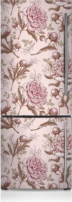 Produktbild von Magnetfolie Aufkleber Kühlschrankmagnete 70x190 cm - Rosa Pfingstrosen