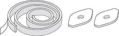 Productafbeelding van Laufen geluidsisolatieset 89269.5 voor EasyFit, 1 stuk.