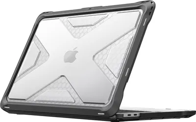 Produktbild von Fintie Hülle Kompatibel mit MacBook Pro 13 Zoll M2/M1 (2022-2016) A2338/A2289/A2251/A2159/A1989/A1706/A1708, Ganzkörper-Rugged TPU Stoßstange Schutzhülle Kompatibel mit MacBook Pro 13, Transparent