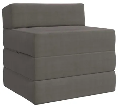 Produktbild von vidaXL Klappsofa Bett Hellgrau 200 x 70 x 15 cm Cordstoff