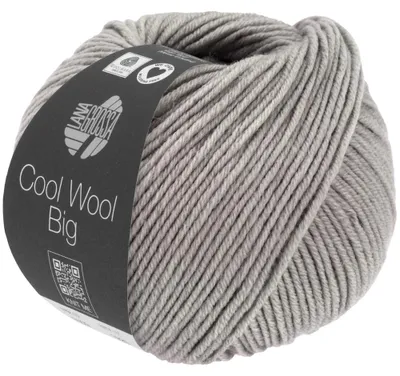Produktbild von Lana Grossa COOL WOOL Big Mélange 50 g Extrafeine Wolle mit dezentem Mélange-Look Farbe 1626 - Graubeige meliert