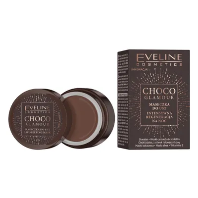 Image de Eveline Cosmetics Choco Glamour Intensive Regenerating Night Lip Mask, 12ml