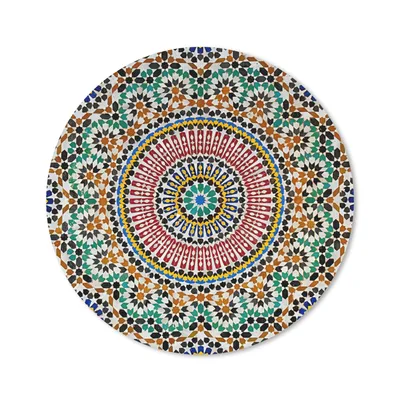 Produktbild von MuchoWow® Mauspad Mousepad Ansicht eines marokkanischen Mosaiks von oben 50x50 cm - Mousepads - Maus Mat - Pad - Mausunterlage - Vinyl