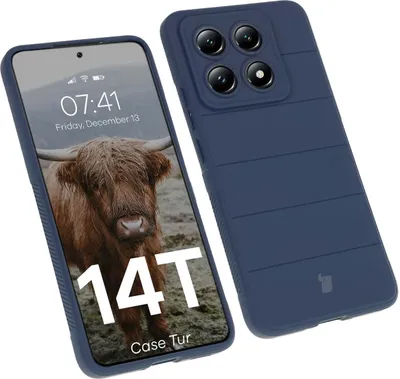 Produktbild von Pancerne etui Bizon Case Tur do Xiaomi 14T, granatowe