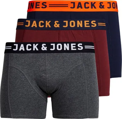 Produktbild von Jack & Jones Lich Field 3 Pack Dark Grey Melange / Burgundy / Navy Blazer 176