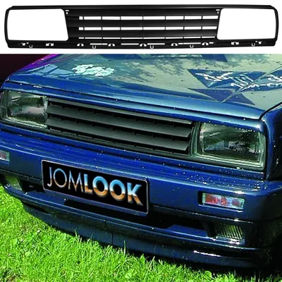 Kühlergrill Sportgrill Schwarz ohne Emblem für VW Jetta II 19E – Produktansicht