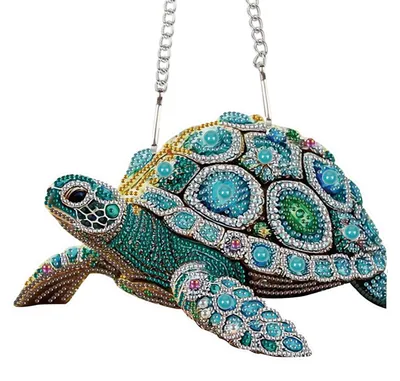 Diamond Painting Hanger Schildpad 23,4x16,1 cm mit Kette