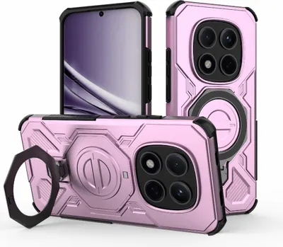 Image de Coque de téléphone portable MagSafe en TPU pour Xiaomi Redmi Note 15 Pro 5G avec anneau magnétique 360°