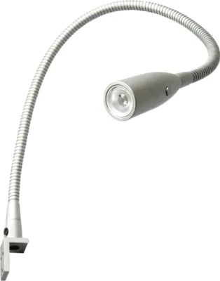 Produktbild von kalb | LED Bettleuchte Aluminium silbergrau warmweiß Leseleuchte Nachttischlampe