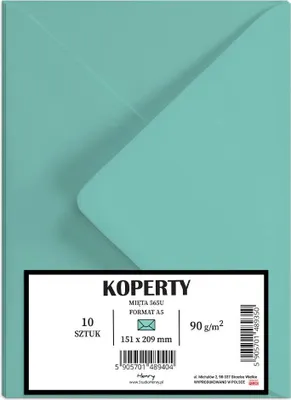 Obrázek produktu pro Obálky A5 v barvě máty, 10 ks – Henry