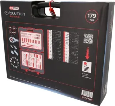 Obrázok produktu pre KS Tools Nástrčný kľúč 1/4 +3/8 +1/2 179 ks 917.0779