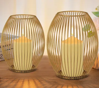 Produktbild von Set von 2 Metallkerzenhaltern