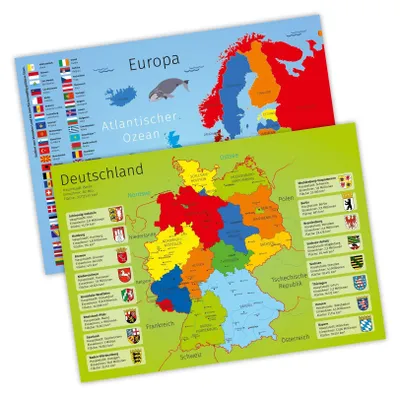 Obrázek produktu pro Prostírání A3 s mapou Německa a Evropy