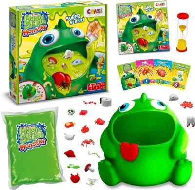 Productafbeelding van Magic Slime Monster kaartspel voor kinderen vanaf 3 jaar - Vanaf 2 spelers - Snelle spelletjes van 15 minuten