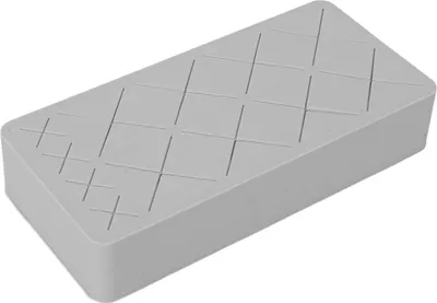 Image de Organisateur de rangement pour rouges à lèvres avec 12 compartiments, en silicone, pour maquillage et cosmétiques, également adapté aux vernis à ongles et aux crayons à sourcils. Couleur : gris