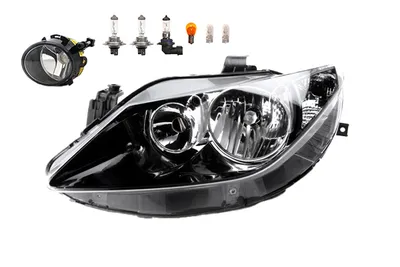 Zdjęcie produktu dla Johns, Reflektory halogenowe pasujące do Seat Ibiza 6J 03/08-02/12 H7 H7 L + przeciwmgielne+światła 6J1941033A 6J0941701 6J0941701A 6J0941701B