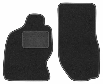 Image de Tapis avant en moquette pour Nissan Terrano II 1993-2005 – 2 pièces, gris graphite, sur mesure – Wielganizator LUX