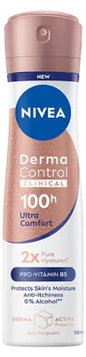 Image de NIVEA Derma Control Clinical, déodorant anti-transpirant ultra-confort, spray, 150 ml