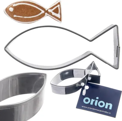 Produktbild von Orion Ausstechform Keksausstecher Ausstecher für Kekse Lebkuchen aus Edelstahl Fisch 5 cm