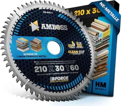 Produktbild von HM Kreissägeblatt - 210 x 1.7/1.2 x 30  Z60 TF