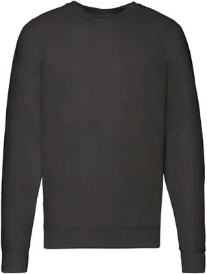 Produktbild von Fruit of the Loom - Sweatshirt für Herren/Damen Uni Raglanärmel PC5832 (XL) (Schwarz)