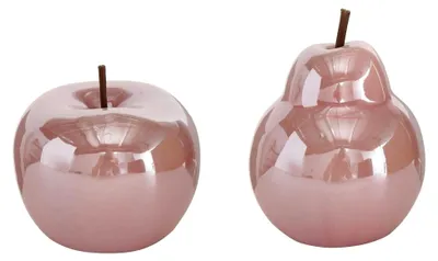 Produktbild von Apfel- und Birnen-Perly aus Porzellan Ø 10 cm, Farbe: rosa