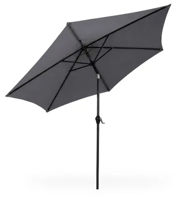 Zdjęcie produktu dla Parasol ogrodowy ORIENT z regulacją nachylenia w kolorze ciemnoszarym 270x270x235 cm