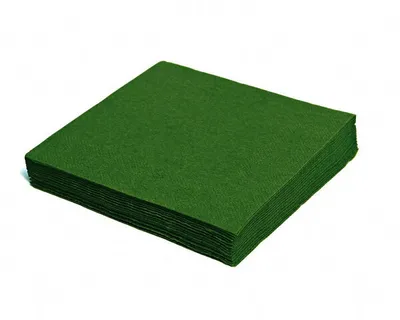 Produktbild von 80x Servietten 33 x 33 cm 1/4-Falz 3-lagig dunkelgrün