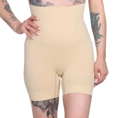 Immagine prodotto di Le donne hanno un effetto di allontanamento della pancia che modella istantaneamente il corpo senza cuciture a vita alta; beige/M/L