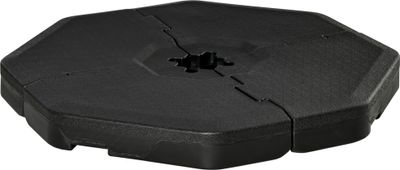 Outsunny Sonnenschirmgewicht 4-tlg. Schirmgewicht für Ampelschirm Bodenkreuz Sand/Wasser befüllbar bis 140 kg HDPE Schwarz