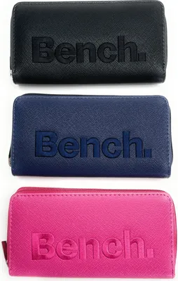 Produktbild von Damen Geldbörse Bench Große XXL Portemonnaie Brieftasche Reißverschluss Clutch, Farbe:Schwarz