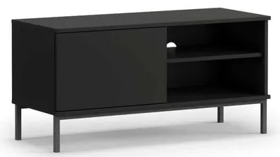 Zdjęcie produktu dla Szafka RTV 100 QUERTY QT-04 Czarna LOFT Nowoczesna Do Salonu Pokoju QT-04