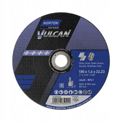 Immagine prodotto di 230x1,9 Disco da taglio piatto NORTON Vulcan