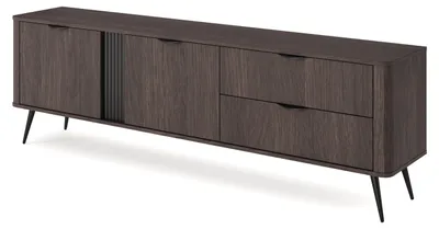 Produktbild von TV-schrank PUERTO mit 2 Schubladen 195 cm Eiche Dunin,Fernsehtisch, TV-lowboard, Wohnzimmer