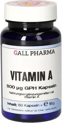 Produktbild von GALL PHARMA Vitamin A 800 µg GPH Kapseln, 60 St. Kapseln