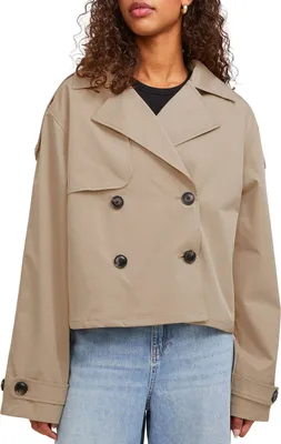 Produktbild von Jack & Jones 12248654_99_M, Trenchcoat, Uni, Erwachsener, Kleidungsknopf, Polyester, Beige