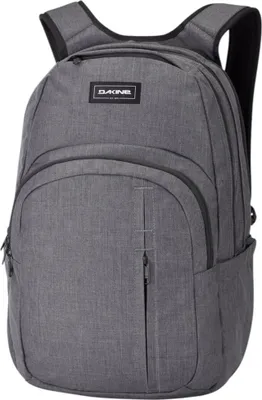 A gray Dakine backpack is shown against a white background.