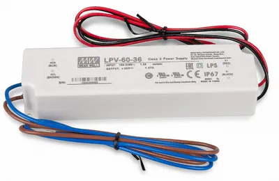 Produktbild von Mean Well LPV-60-36 SNT 36V/DC/0-1,67A/ 60W IP67