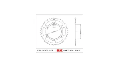 Immagine prodotto di Pignone RK 525 45Z acciaio argento